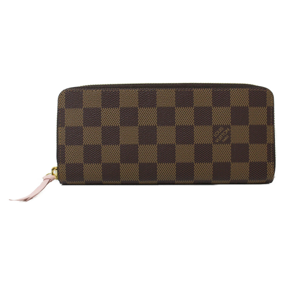 UnWith Louis Vuitton Portefeuille Clemence Long Wallet Damier Rose Pink